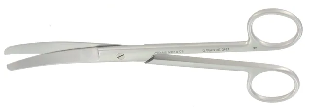 Ciseaux Courants Mousse 180 mm Courbe — REF 03210P