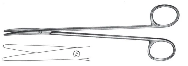 Dissecting scissors Metzenbaum.nelson 25 cm curved — REF 04110P