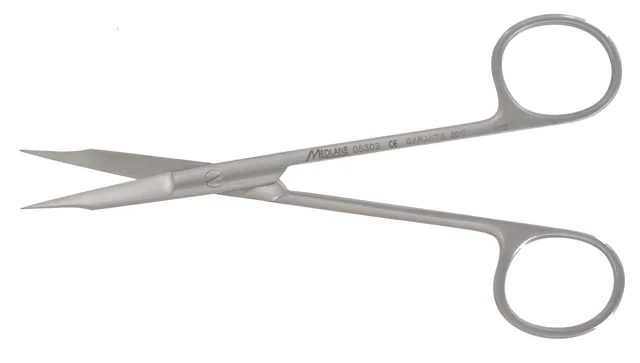 Scissors ENT. Goldman Fox 130 mm straight Crante tungsten carbide — REF 05305