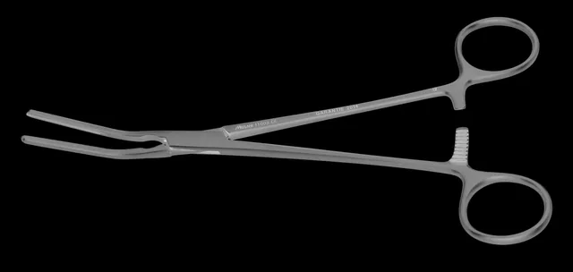 Vascular clamp coarctation Glover Ben T jaws 21 cm — REF 11003P