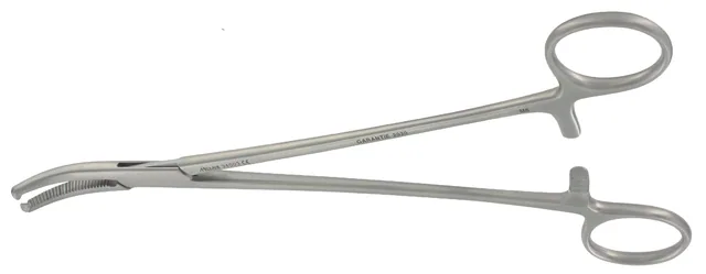 Gynecological forceps Wertheim curved W/ teeth 23 cm — REF 34003P