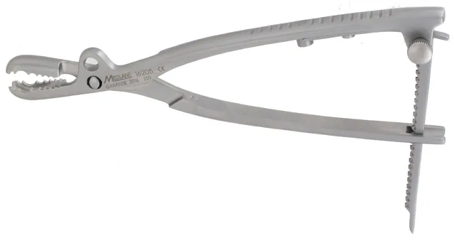 Holderforceps / bone Farabeuf with Ratch. 17 cm — REF 16205P