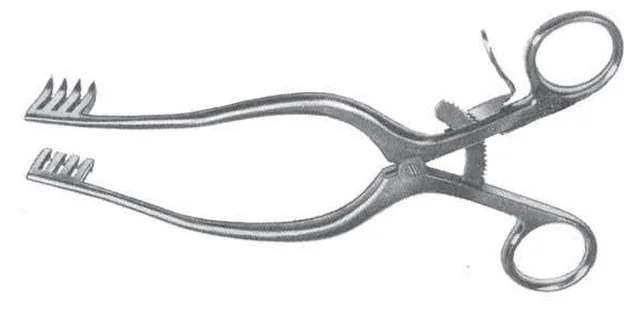 Adson 320 Mm Semi-pointed Autostatic Spreader 4X5 Claws — REF 21815