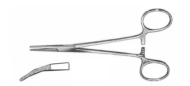 Artery forceps Providence Hosp. 1 4 cm curved without teeth — REF 35902