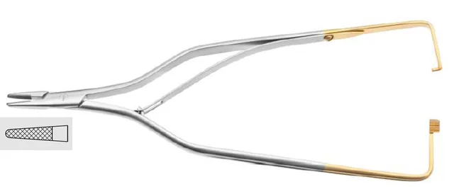 Porte Aiguille Mathieu Arruga 160 mm Droit Tungstène — REF 40009