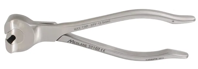 Wire cutting forceps 160 Hrd 1.5 mm/ Soft 2 mm — REF 32102