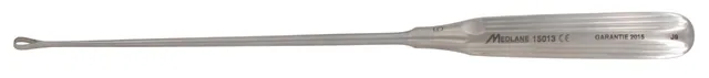 Vaginal curette Sims rigid sharp 28 0 X 5 mm — REF 15013
