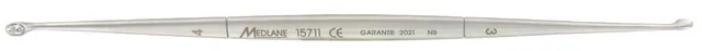 Bone curette Clovis Vinc. rigid 20 cm 5- 6 — REF 15712P