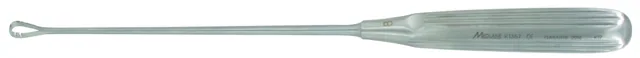 Vaginal curette Sims rigid Sharp serrated 280 X 8 mm — REF K1357