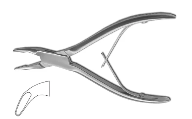 Pince Gouge Simple Blumenthal 160 X 3 mm 45° - REF 33105