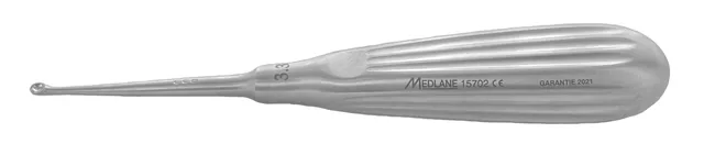Bone curette Bruns 17 cm X10.0 mm — REF 15707