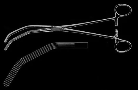 Renal Pedicle clamp Herrick 22 .5 cm — REF X820