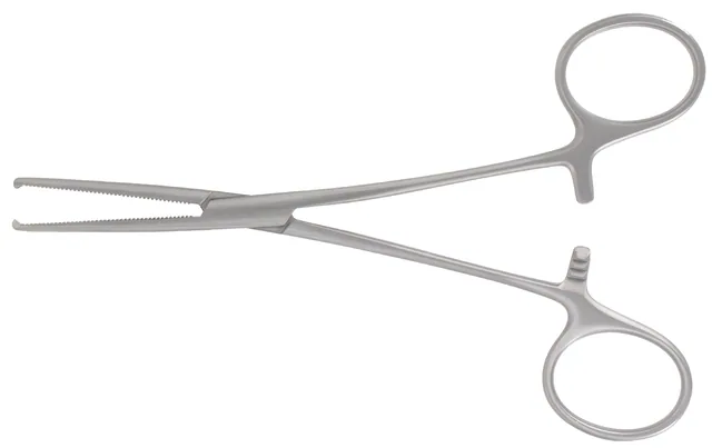 Hem. forceps Kelly 150 mm straight with teeth — REF 35112