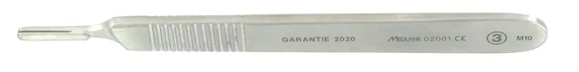 Bistouri Manche N 3 pour Lames Figure 10-11-12-12D-13-15 — REF 02001P
