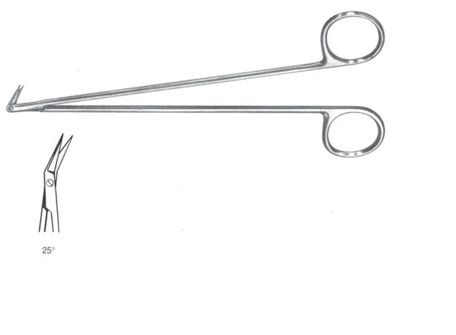 Scissors vascular Dietrich 180 mm 25°CDE fine — REF 06401