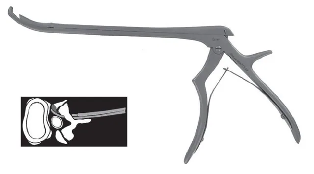 Rongeur Lames Kerrison Foramen Pm Courbe 5X200 40 Ht - REF 42503