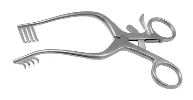 Mollison self-retaining retractor Tth Sharp 150 mm — REF 22606